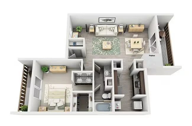 A3 - Flat R-1605 floor plan